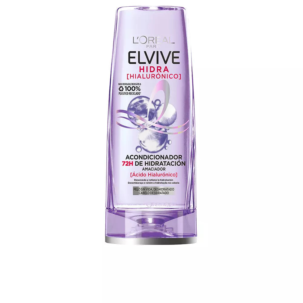 L'ORÉAL PARIS-ELVIVE HYDRA HYALURONIC condicionador 72h de hidratação 300-DrShampoo - Perfumaria e Cosmética