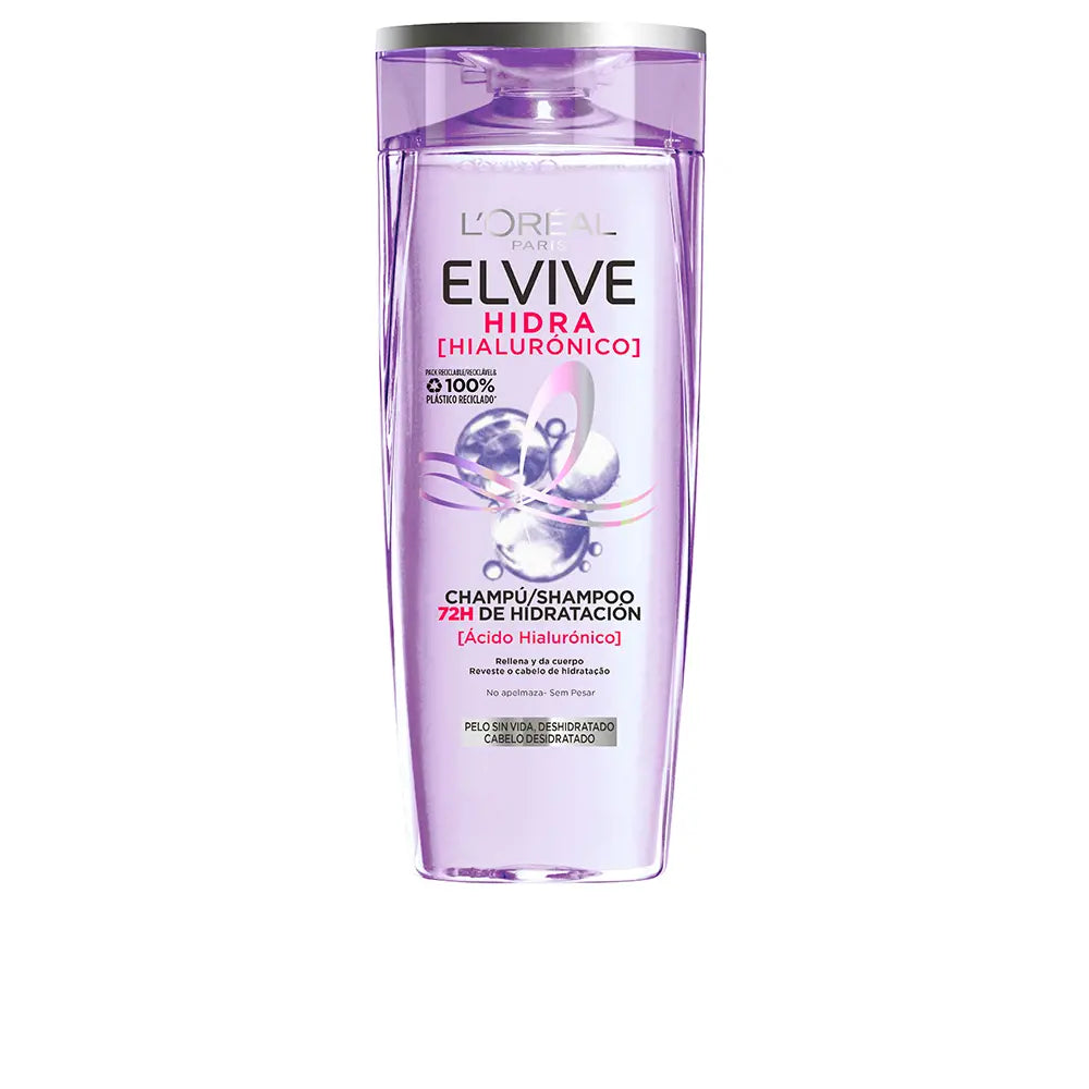 L'ORÉAL PARIS-ELVIVE HYDRA HYALURONIC shampoo 72h hidratação 690 ml-DrShampoo - Perfumaria e Cosmética