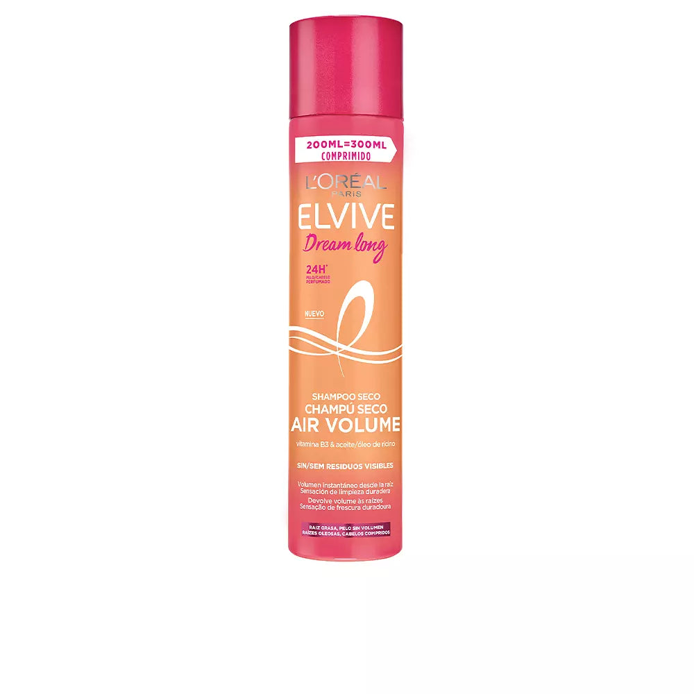 L'ORÉAL PARIS-ELVIVE SONHO LONGO vitamina B3 e óleo de rícino 200 ml.-DrShampoo - Perfumaria e Cosmética