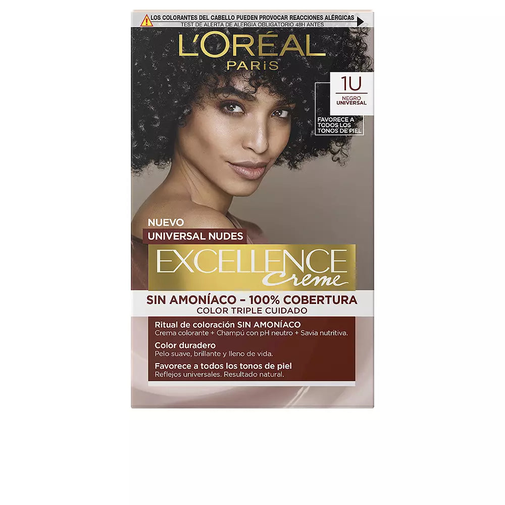 L'ORÉAL PARIS-EXCELÊNCIA creme universal nudes tinta 1u preto.-DrShampoo - Perfumaria e Cosmética