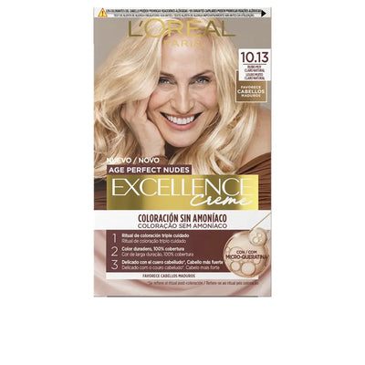 L'ORÉAL PARIS-EXCELLENCE CREME coloración sin amoníaco con micro-queratina #10.13-Rubio muy Claro Natural 1 u-DrShampoo - Perfumaria e Cosmética