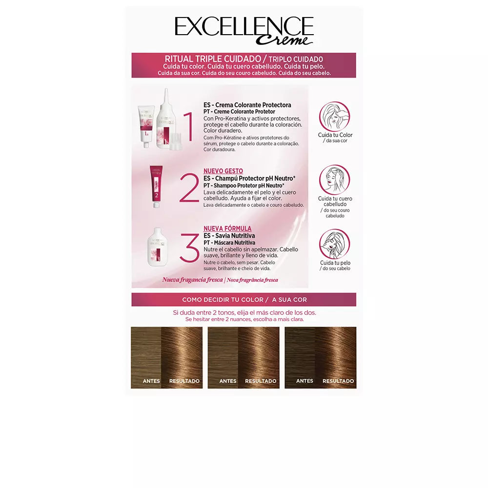 L'ORÉAL PARIS-EXCELLENCE Creme 635 chocolate-DrShampoo - Perfumaria e Cosmética