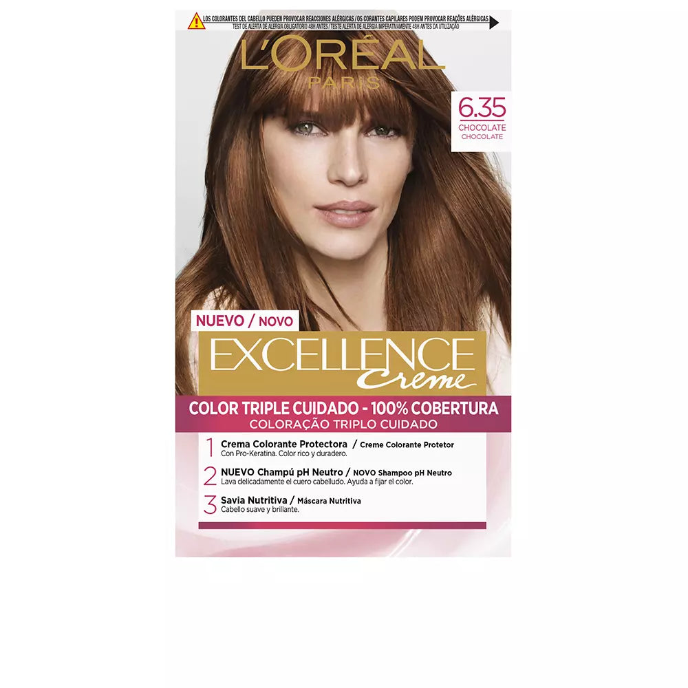 L'ORÉAL PARIS-EXCELLENCE Creme 635 chocolate-DrShampoo - Perfumaria e Cosmética