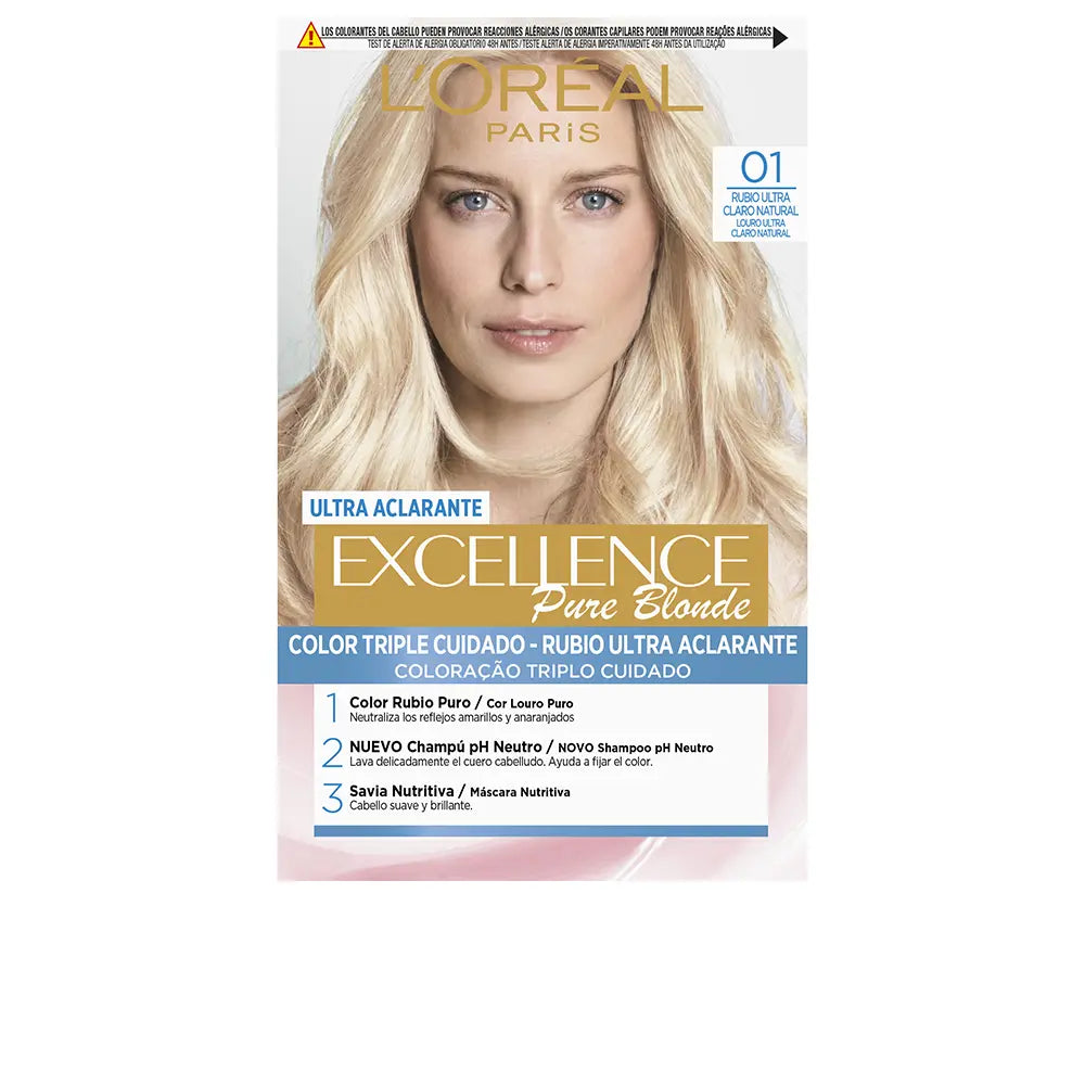 L'ORÉAL PARIS-EXCELLENCE Creme dye 01 loiro natural ultra claro-DrShampoo - Perfumaria e Cosmética