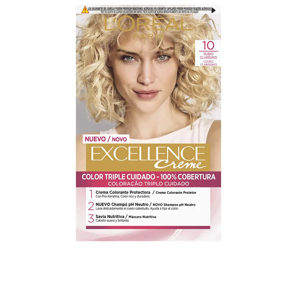 L'ORÉAL PARIS-EXCELLENCE Creme dye 10 loiro muito claro-DrShampoo - Perfumaria e Cosmética