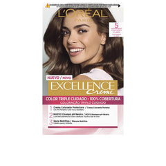 L'ORÉAL PARIS-EXCELLENCE Creme dye 5 castanho claro-DrShampoo - Perfumaria e Cosmética