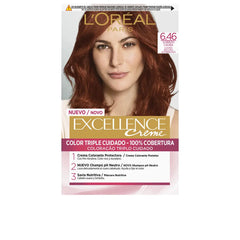 L'ORÉAL PARIS-EXCELLENCE Creme matiz 646 louro escuro cobre mogno-DrShampoo - Perfumaria e Cosmética