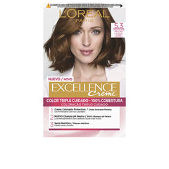 L'ORÉAL PARIS-EXCELLENCE INTENSE cor de cabelo 53 castanho dourado claro-DrShampoo - Perfumaria e Cosmética