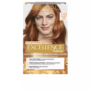 L'ORÉAL PARIS-EXCELLENCE INTENSE cor de cabelo 743 loiro cobre dourado 1 un-DrShampoo - Perfumaria e Cosmética Main image