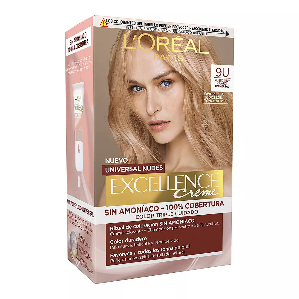 L'ORÉAL PARIS-EXCELLENCE creme universal nus matiz 9u loiro muito claro-DrShampoo - Perfumaria e Cosmética