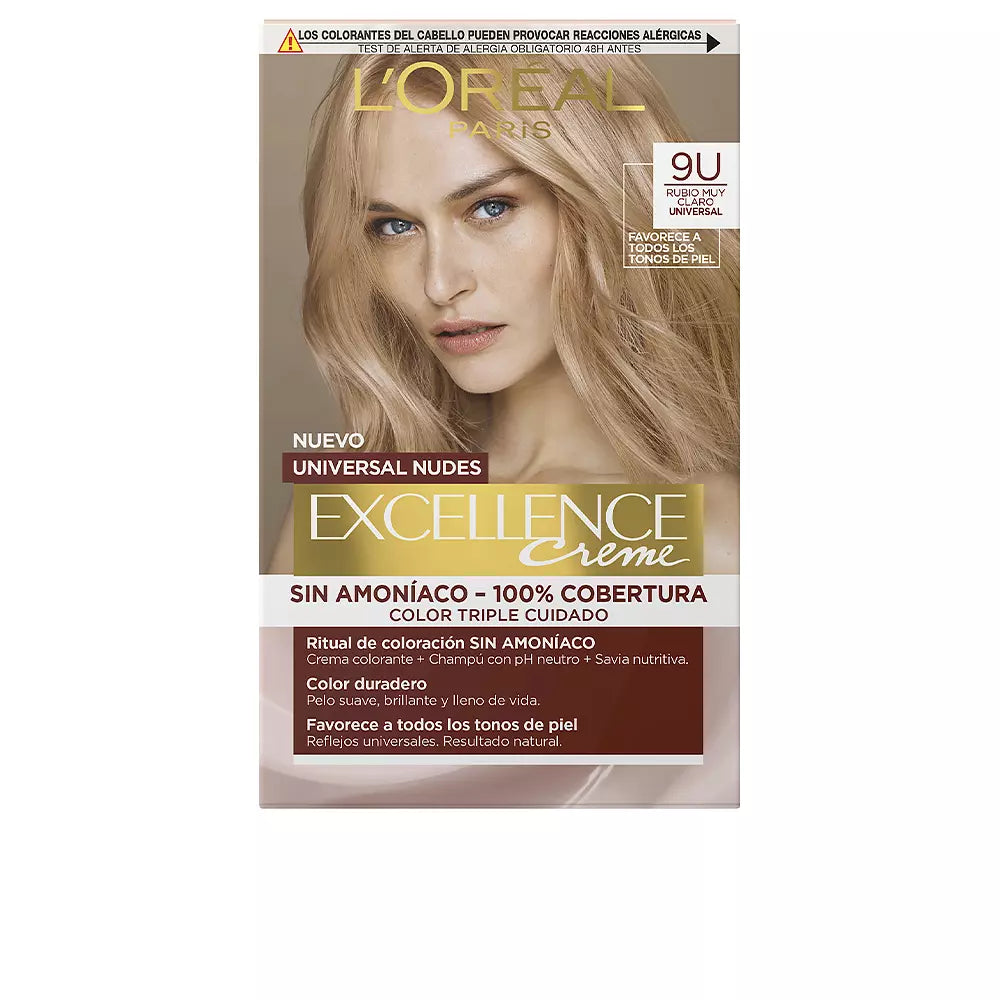 L'ORÉAL PARIS-EXCELLENCE creme universal nus matiz 9u loiro muito claro-DrShampoo - Perfumaria e Cosmética