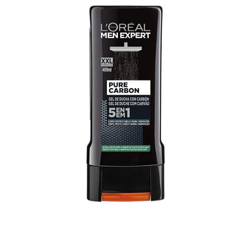 L'ORÉAL PARIS-Gel de banho MEN EXPERT pure carbon 5 em 1 400 ml-DrShampoo - Perfumaria e Cosmética Imagen principal del producto