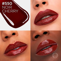 L'ORÉAL PARIS-LÁPIS LABIAL LÍQUIDO EFEITO VINIL INFALLIBLE LAQUE 550 Noir Cherry 43 ml.-DrShampoo - Perfumaria e Cosmética