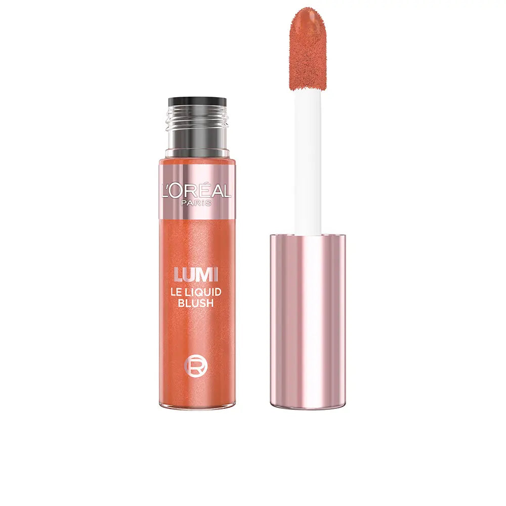 L'ORÉAL PARIS-LUMI o blush líquido 627 Pêssego Quente 11 ml.-DrShampoo - Perfumaria e Cosmética