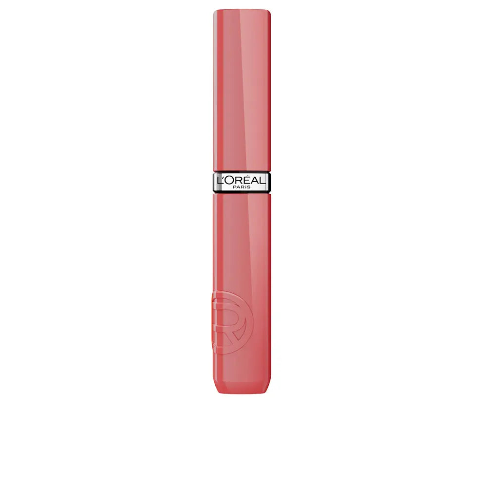 L'ORÉAL PARIS-Lábios líquidos efeito vinil INFALLIBLE LAQUE 600 Le Nu Rose 43 ml.-DrShampoo - Perfumaria e Cosmética