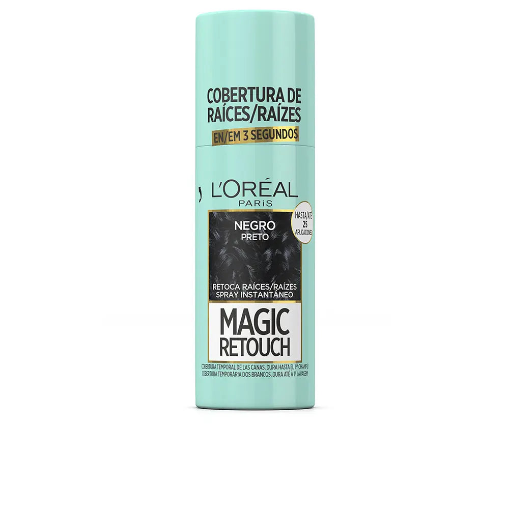 L'ORÉAL PARIS-MAGIC RETOUCH 1 spray preto 75 ml-DrShampoo - Perfumaria e Cosmética