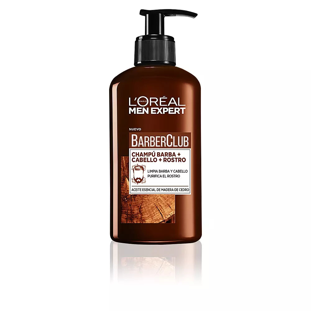 L'ORÉAL PARIS-MEN EXPERT BARBER CLUB shampoo barba-rosto-cabelo 200 ml-DrShampoo - Perfumaria e Cosmética