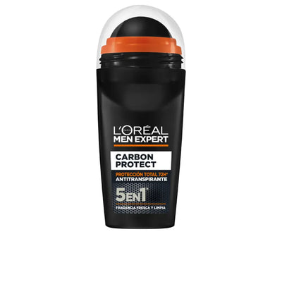 L'ORÉAL PARIS-MEN EXPERT Desodorante antitranspirante roll-on Carbon Protect 50 ml-DrShampoo - Perfumaria e Cosmética