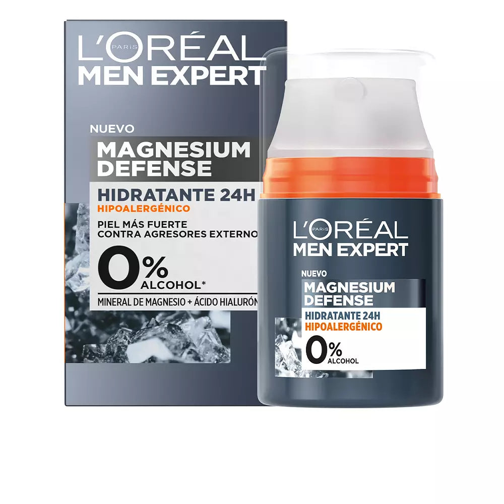 L'ORÉAL PARIS-MEN EXPERT MAGNESIUM DEFENSE Hidratante 24 horas 50 ml-DrShampoo - Perfumaria e Cosmética
