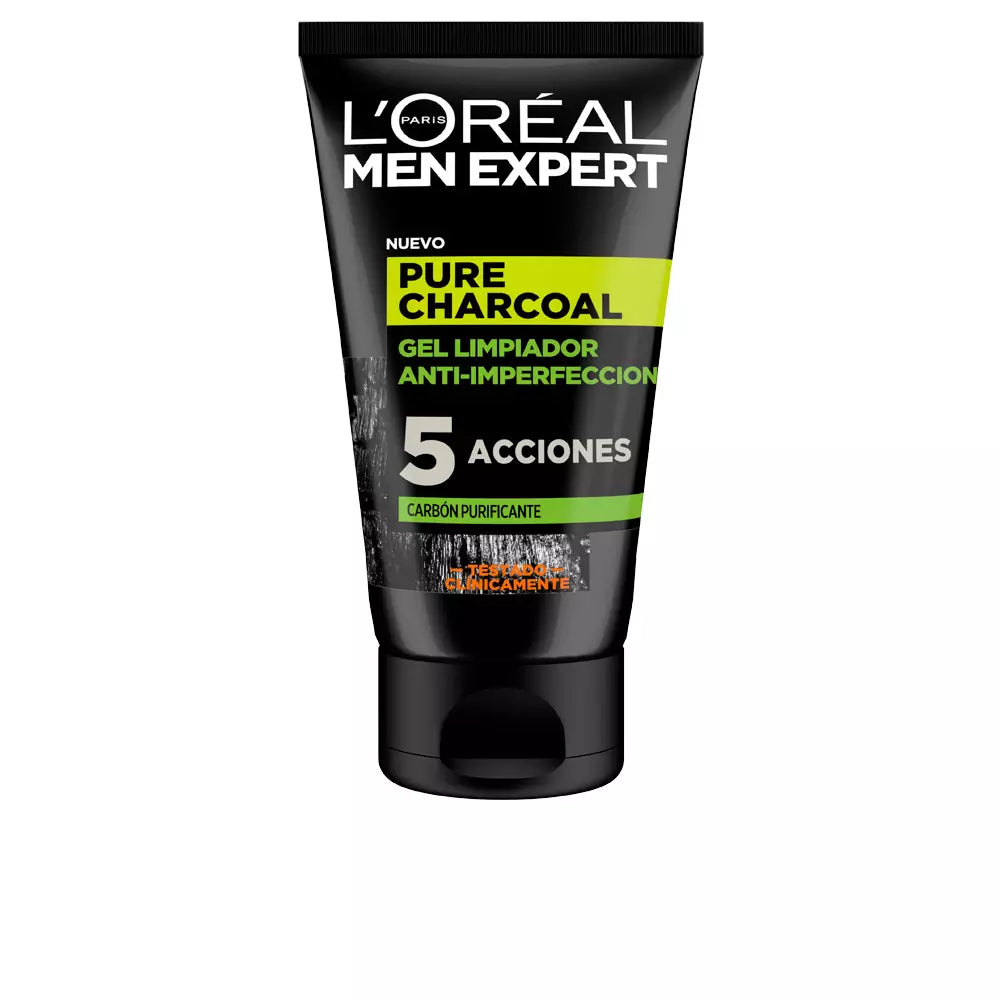 L'ORÉAL PARIS-MEN EXPERT gel de limpeza purificante de carvão puro 100 ml-DrShampoo - Perfumaria e Cosmética