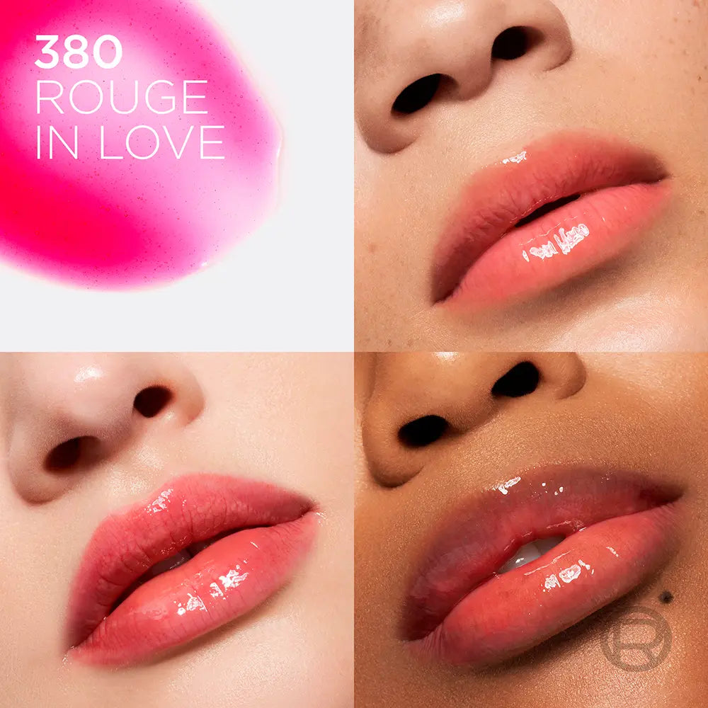 L'ORÉAL PARIS-Óleo labial volumizador PLUMP AMBITION #380-Rouge in Love 5 ml-DrShampoo - Perfumaria e Cosmética
