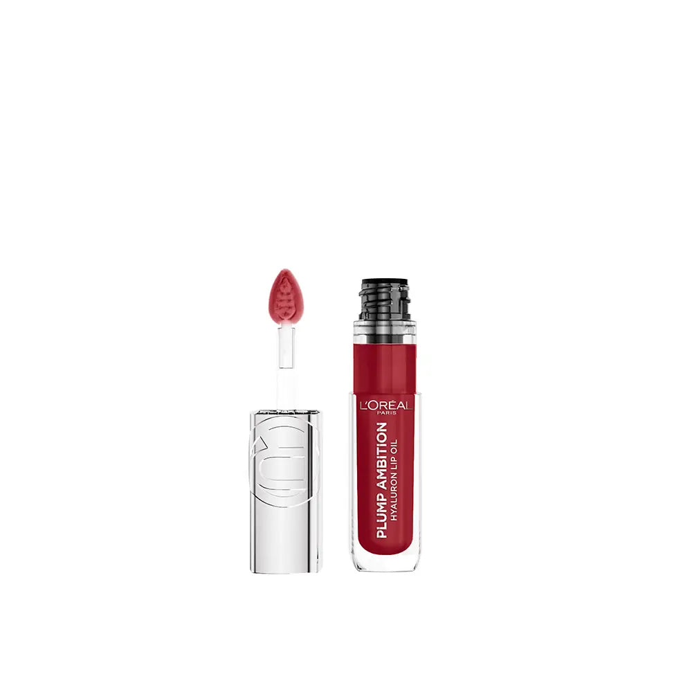 L'ORÉAL PARIS-Óleo labial volumizador PLUMP AMBITION #490-Berry Jolie 5 ml-DrShampoo - Perfumaria e Cosmética