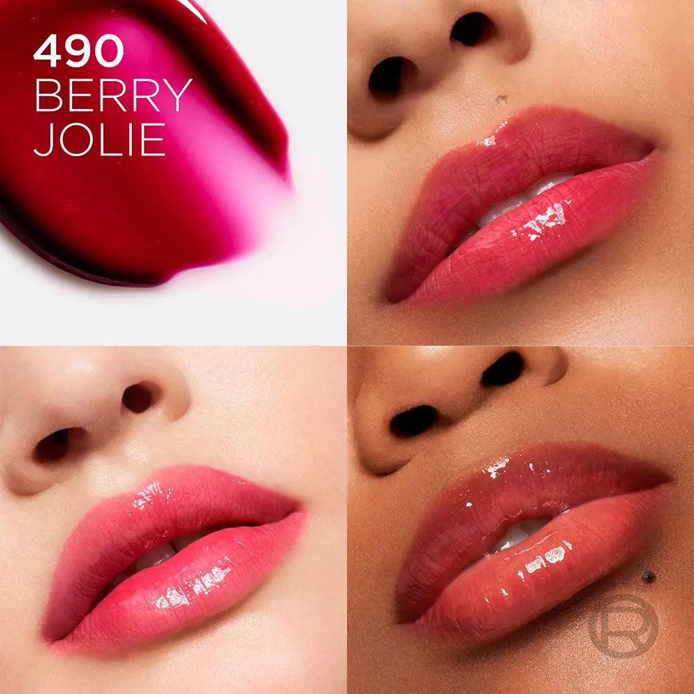 L'ORÉAL PARIS-Óleo labial volumizador PLUMP AMBITION #490-Berry Jolie 5 ml-DrShampoo - Perfumaria e Cosmética