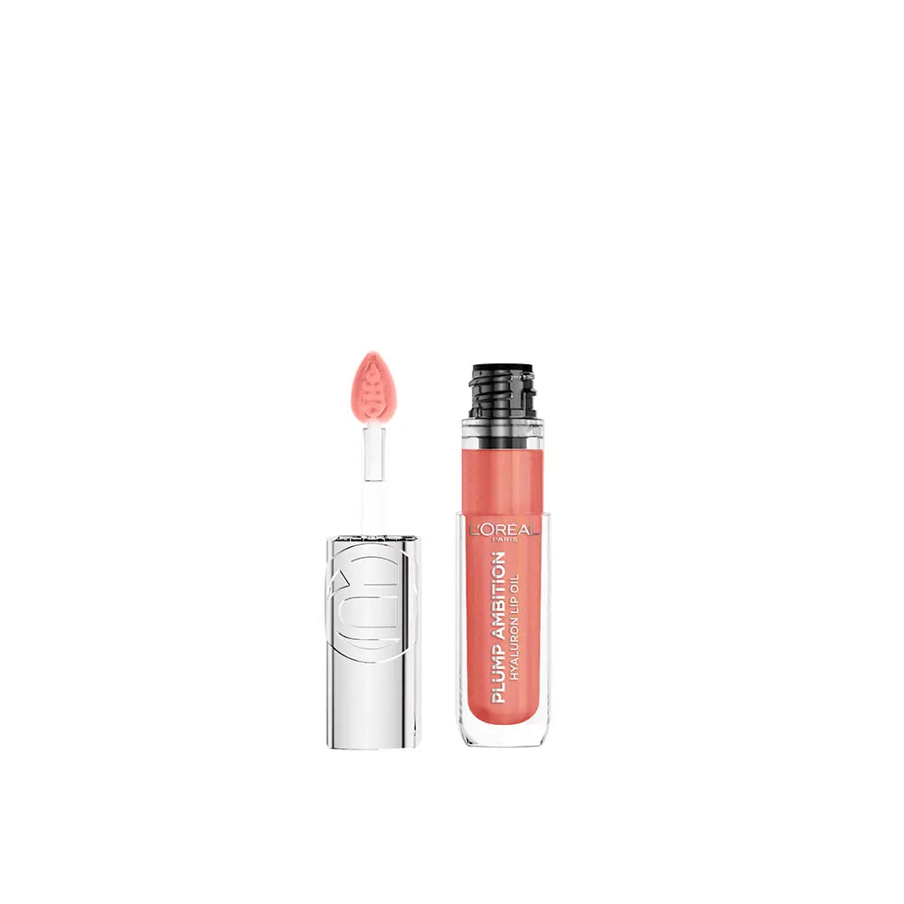 L'ORÉAL PARIS-Óleo labial volumizador PLUMP AMBITION #650-Nude Macaron 5 ml-DrShampoo - Perfumaria e Cosmética