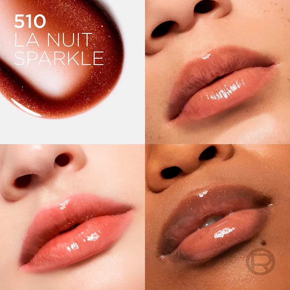 L'ORÉAL PARIS-Óleo labial volumizante PLUMP AMBITION #510 - La Nuit Sparkle 5 ml-DrShampoo - Perfumaria e Cosmética
