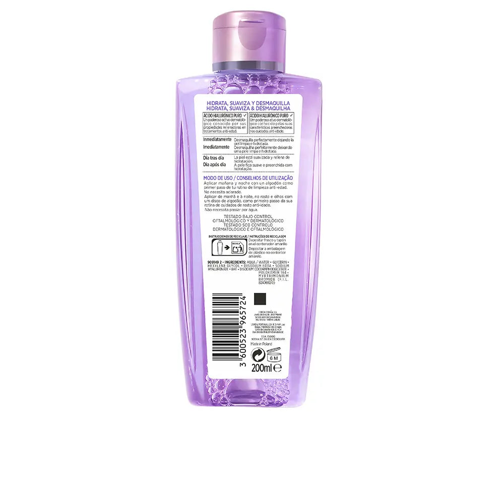 L'ORÉAL PARIS-REVITALIFT FILLER ácido hialurónico puro agua micelar 200 ml-DrShampoo - Perfumaria e Cosmética