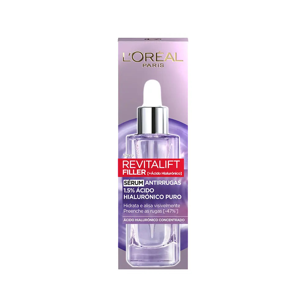 L'ORÉAL PARIS-REVITALIFT FILLER soro anti-rugas com ácido hialurônico 50 ml-DrShampoo - Perfumaria e Cosmética