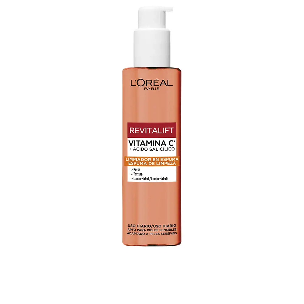 L'ORÉAL PARIS-REVITALIFT VITAMINA C + ÁCIDO SALICICO espuma de limpeza-DrShampoo - Perfumaria e Cosmética