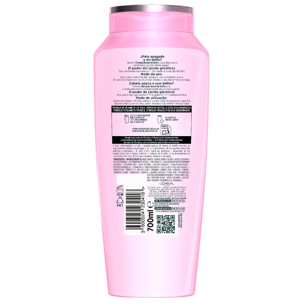 Shampoo ELVIVE GLYCOLIC GLOSS 700 ml Imagen secundaria del producto