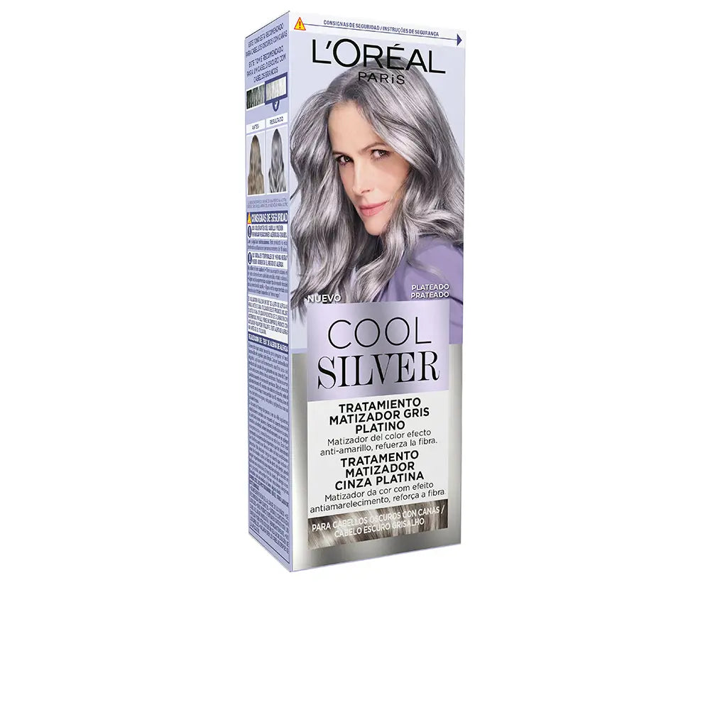 L'ORÉAL PARIS-Tratamento de tonalização cinza platina COOL SILVER Silver 1 un.-DrShampoo - Perfumaria e Cosmética