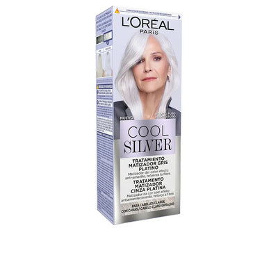 L'ORÉAL PARIS-Tratamento de tonificação cinza platinum COOL SILVER Pure White 1 un.-DrShampoo - Perfumaria e Cosmética