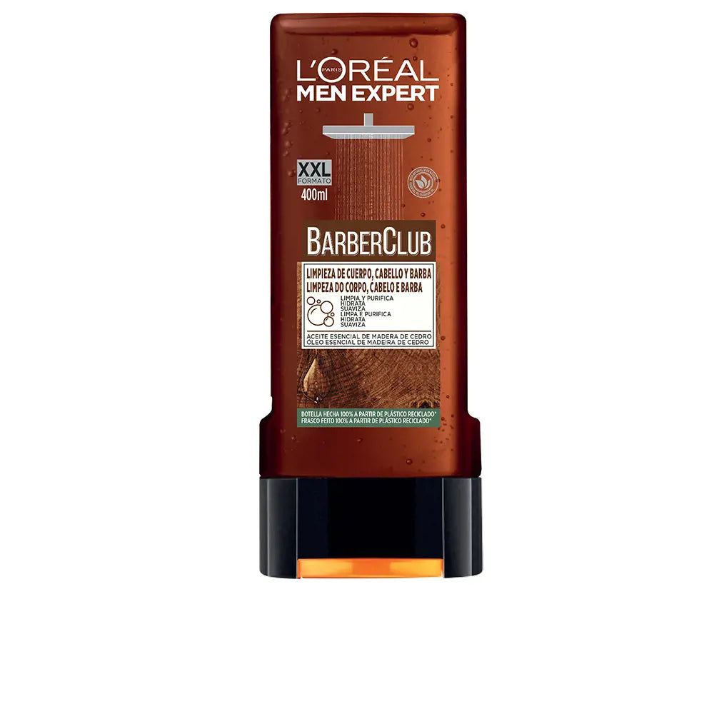 L'ORÉAL PARIS-óleo essencial MEN EXPERT BARBER CLUB 400 ml-DrShampoo - Perfumaria e Cosmética