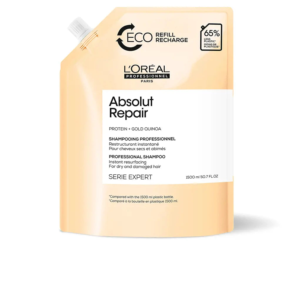 L'ORÉAL PROFESSIONNEL PARIS-ABSOLUT REPAIR GOLD shampoo refill 1500 ml-DrShampoo - Perfumaria e Cosmética