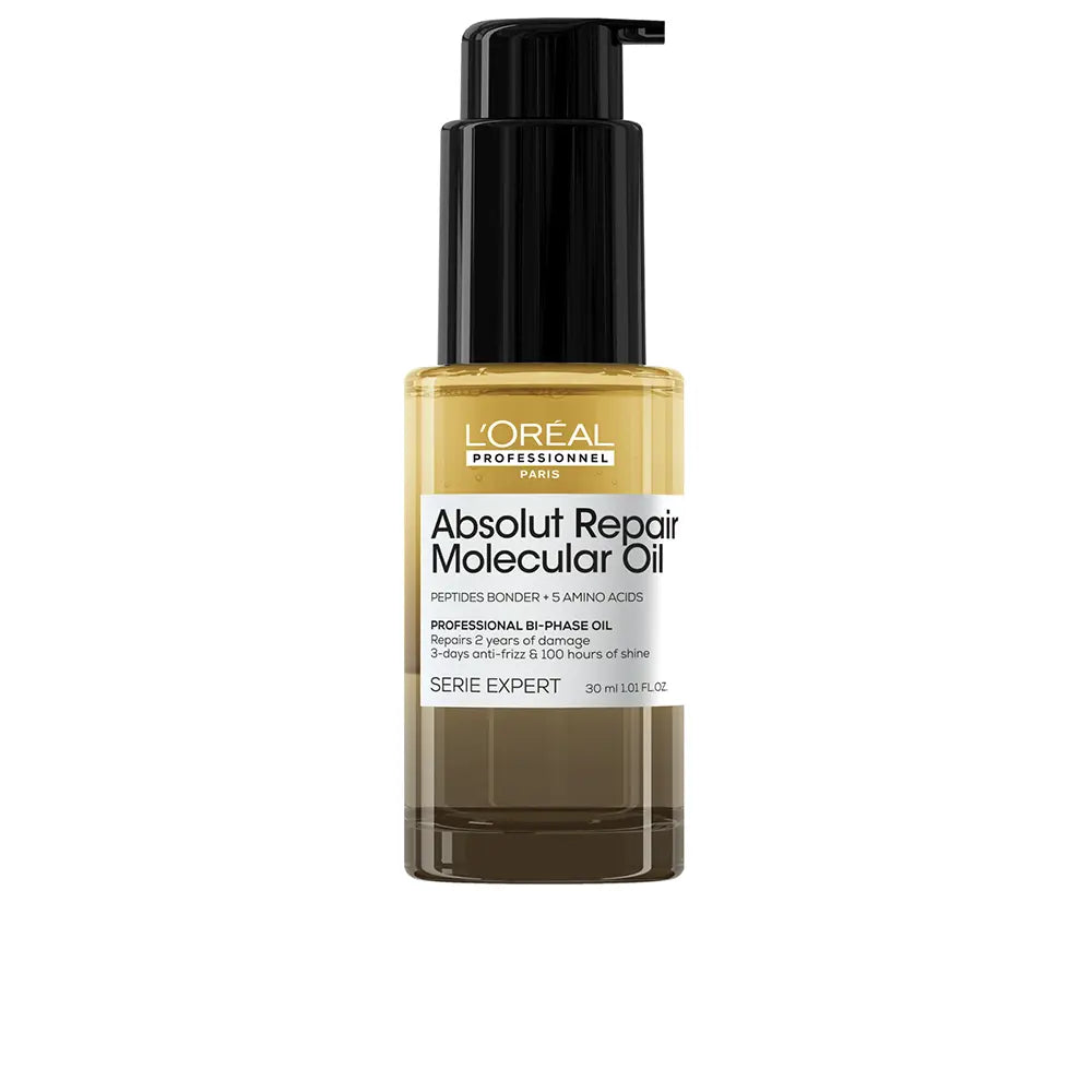 L'ORÉAL PROFESSIONNEL PARIS-ABSOLUT REPAIR MOLECULAR óleo bifásico profissional 30 ml.-DrShampoo - Perfumaria e Cosmética