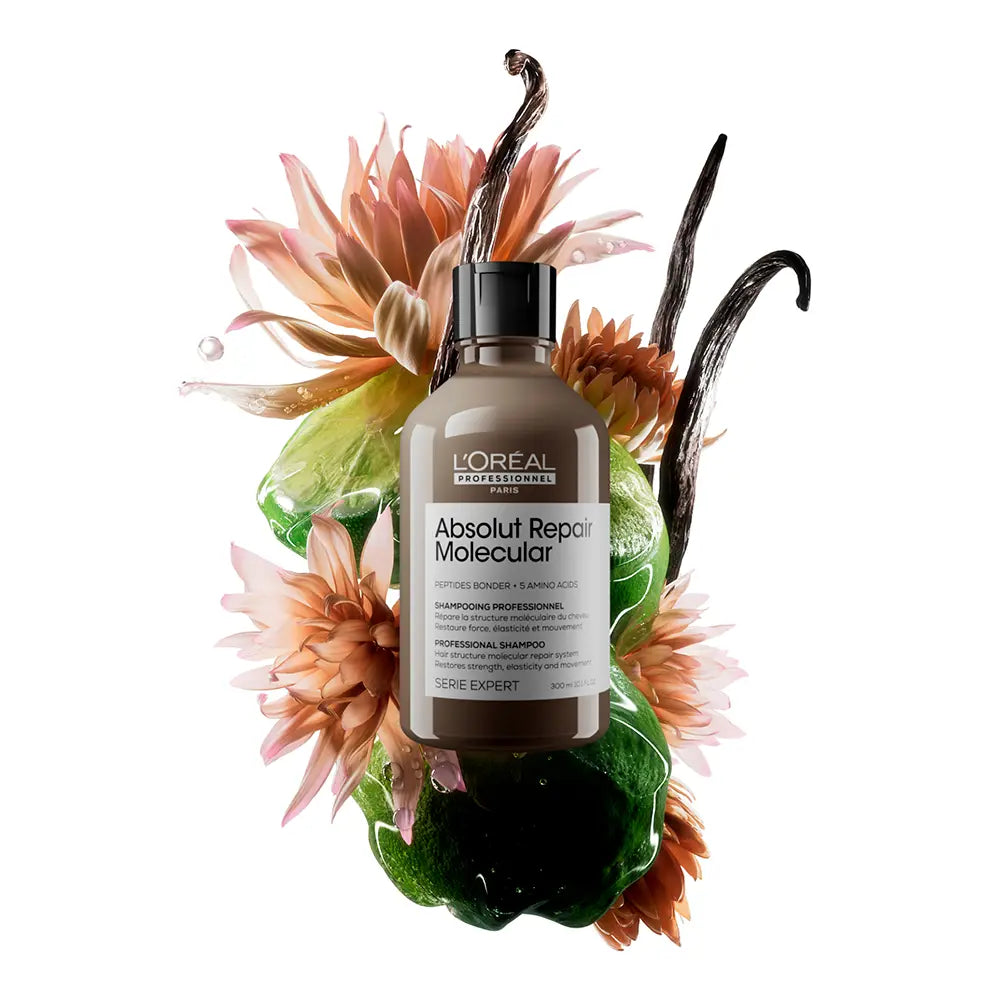 L'ORÉAL PROFESSIONNEL PARIS-ABSOLUT REPAIR MOLECULAR shampoo profissional sem sulfato para cabelos danificados 300 ml-DrShampoo - Perfumaria e Cosmética