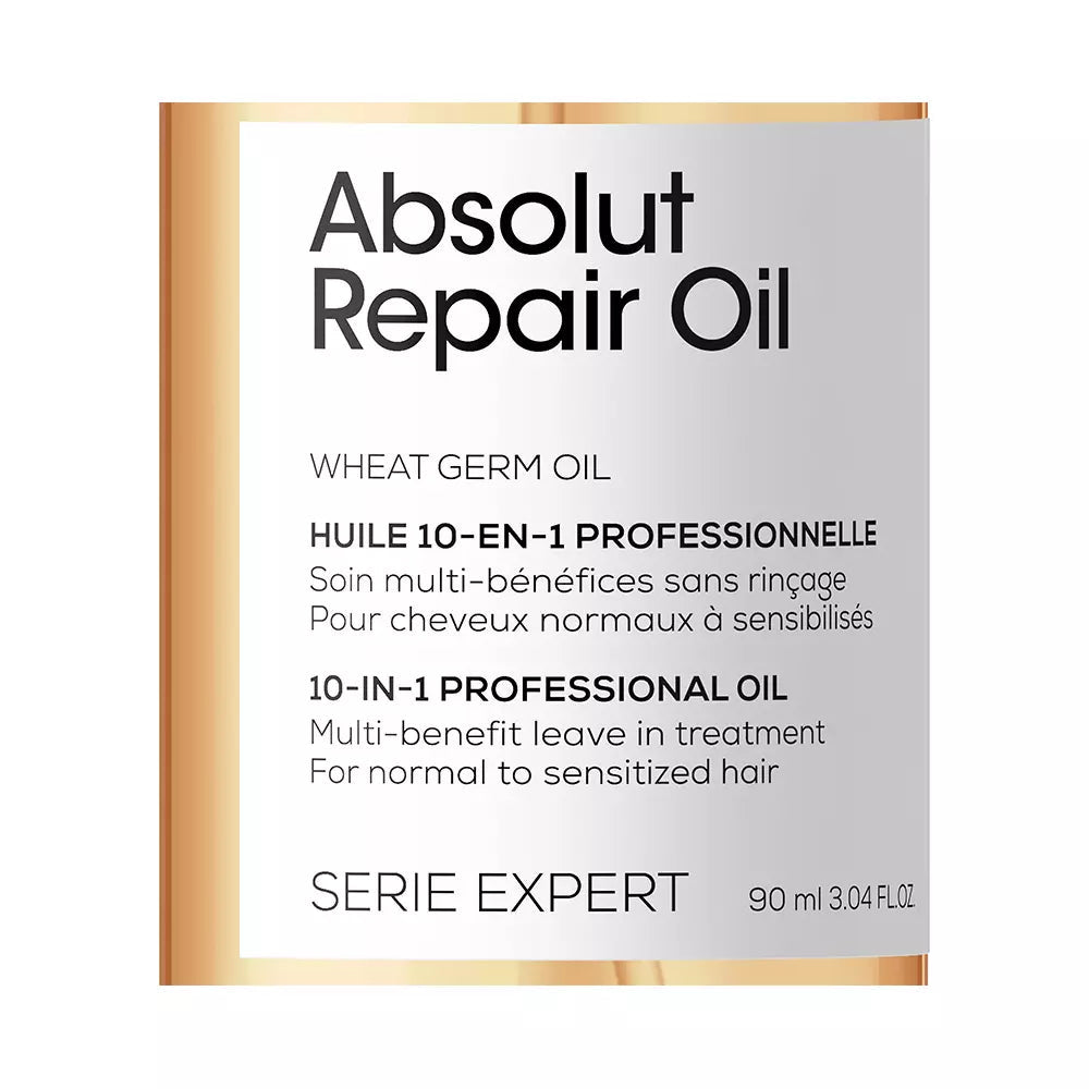 L'ORÉAL PROFESSIONNEL PARIS-ABSOLUT REPAIR OIL 10 em 1 óleo profissional 90 ml-DrShampoo - Perfumaria e Cosmética