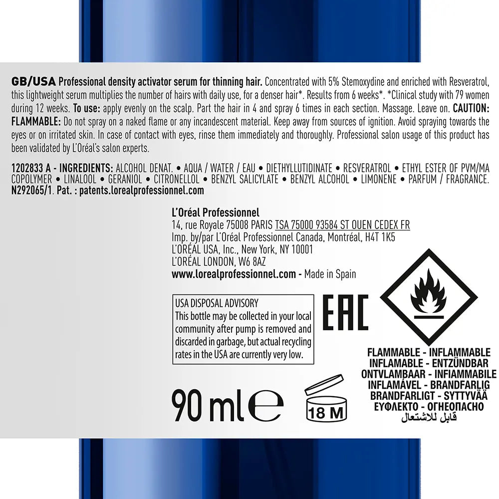 L'ORÉAL PROFESSIONNEL PARIS-ATIVADOR DE DENSIDADE SERIOXYL ADVANCED 90 ml-DrShampoo - Perfumaria e Cosmética