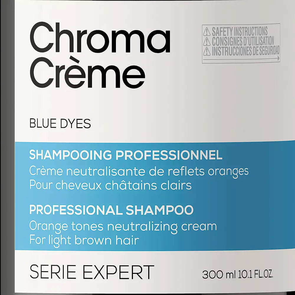 L'ORÉAL PROFESSIONNEL PARIS-CHROMA CRÈME shampoo profissional com corantes azuis 300 ml.-DrShampoo - Perfumaria e Cosmética