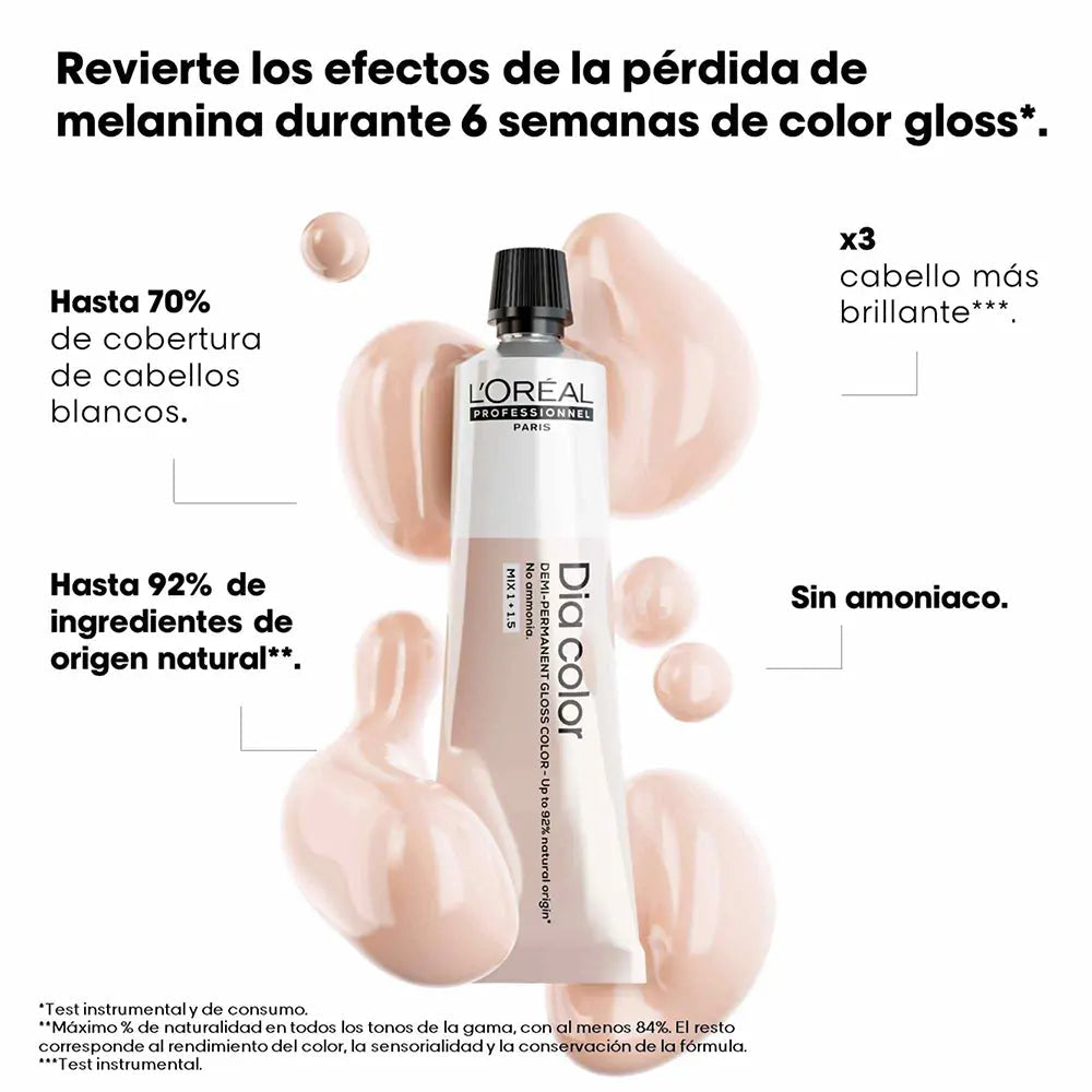 L'ORÉAL PROFESSIONNEL PARIS-COLOR DIA coloração demi permanente sem amônia 3 60 ml-DrShampoo - Perfumaria e Cosmética