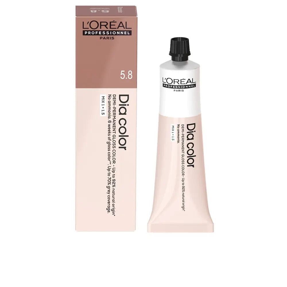 L'ORÉAL PROFESSIONNEL PARIS-COLOR DIA coloração demi permanente sem amônia 518 60 ml.-DrShampoo - Perfumaria e Cosmética