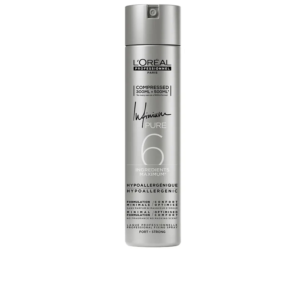 L'ORÉAL PROFESSIONNEL PARIS-INFINIUM PURE laque forte 500 ml.-DrShampoo - Perfumaria e Cosmética