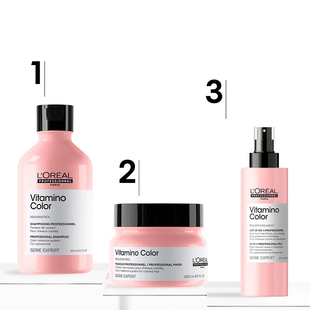 L'ORÉAL PROFESSIONNEL PARIS-KIT VITAMINO COLOR 3 pcs.-DrShampoo - Perfumaria e Cosmética