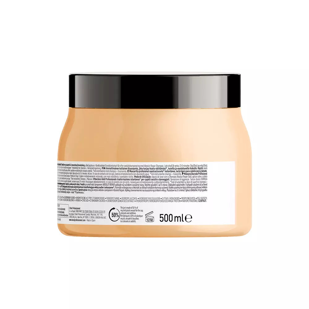 L'ORÉAL PROFESSIONNEL PARIS-Máscara ABSOLUT REPAIR GOLD 500 ml-DrShampoo - Perfumaria e Cosmética