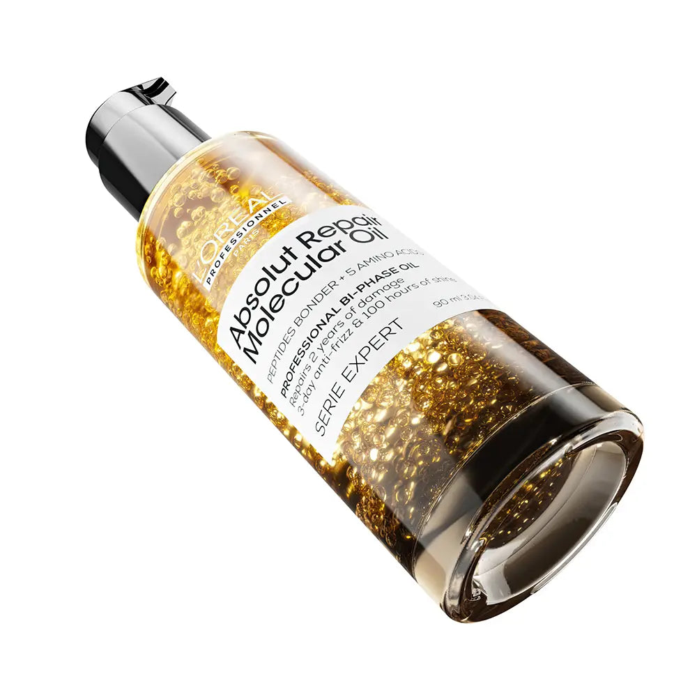 L'ORÉAL PROFESSIONNEL PARIS-Óleo bifásico profissional ABSOLUT REPAIR MOLECULAR 90 ml.-DrShampoo - Perfumaria e Cosmética