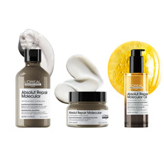 L'ORÉAL PROFESSIONNEL PARIS-Óleo bifásico profissional ABSOLUT REPAIR MOLECULAR 90 ml.-DrShampoo - Perfumaria e Cosmética
