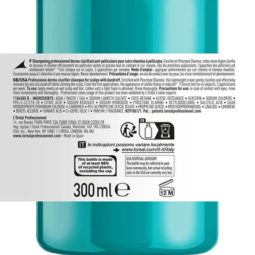 SHAMPOO DERMOCLEAR ADVANCED ANTI-QUEDA 300 ML Imagen secundaria del producto